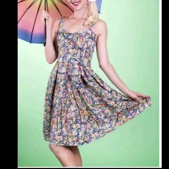 Tatyana Prismatic Flair Dress, Multi, Small, EUC - Picture 2 of 14